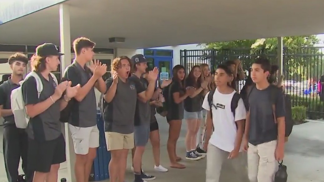 First day of school at Alta Loma High School