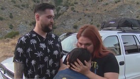 Family reunited after San Gabriel Valley fire