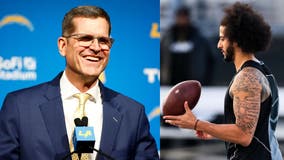 Jim Harbaugh says he approached Colin Kaepernick to join Chargers coaching staff