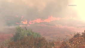 Crews stop progress of Alamos Fire in Murrieta, dealing with separate fire just blocks away