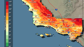 California heat wave temperatures soar as excessive heat warnings continue